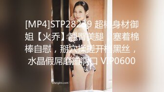 [MP4]STP28239 超棒身材御姐【火乔】翘臀美腿，塞着棉棒自慰，掰穴揉搓开档黑丝，水晶假屌磨蹭洞口 VIP0600