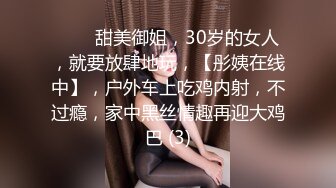 ⭐⭐⭐甜美御姐，30岁的女人，就要放肆地玩，【彤姨在线中】，户外车上吃鸡内射，不过瘾，家中黑丝情趣再迎大鸡巴 (3)