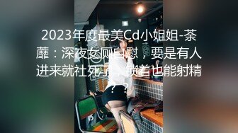 2023年度最美Cd小姐姐-荼蘼：深夜女厕自慰，要是有人进来就社死了，锁着也能射精？？