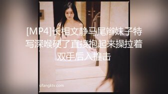 [MP4]长相文静马尾辫妹子特写深喉硬了直接抱起来操拉着双手后入撞击