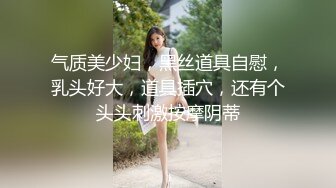 气质美少妇，黑丝道具自慰，乳头好大，道具插穴，还有个头头刺激按摩阴蒂