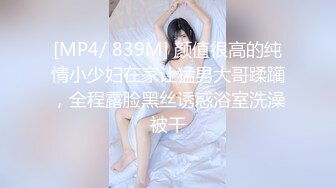 [MP4/ 839M] 颜值很高的纯情小少妇在家让猛男大哥蹂躏，全程露脸黑丝诱惑浴室洗澡被干