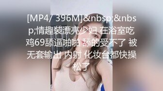 [MP4/ 396M]&nbsp;&nbsp;情趣装漂亮少妇 在浴室吃鸡69舔逼啪啪 舔的受不了 被无套输出 内射 化妆台都快操松了